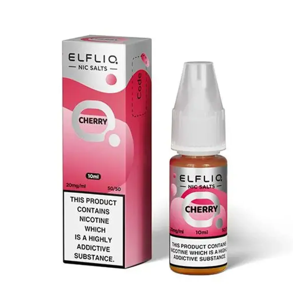 cherry elf bar eliq e liquid nic salt